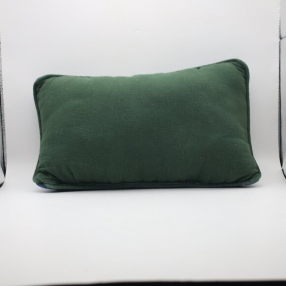 Vintage Deck the Halls Tapestry Pillow 7x12" - Picture 4 of 5